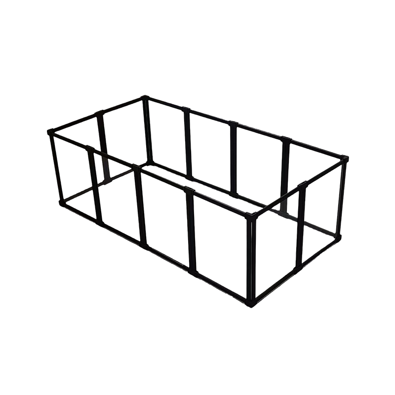 Valla acrílica para perros y gatos de aleación de aluminio