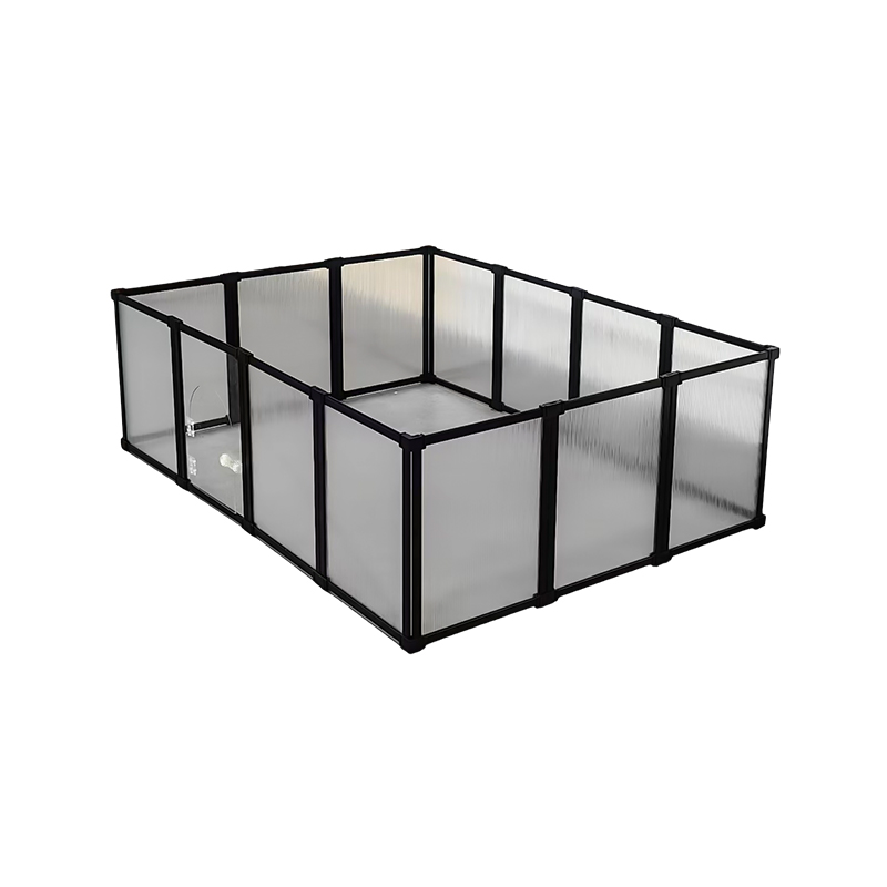 Valla acrílica ligera para perros y gatos de aleación de aluminio